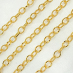 Load image into Gallery viewer, 14k Gold Filled Cable Smooth and Hammered Links Chain. 589GF
