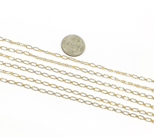 14k Gold Filled Oval & Round Link Chain. 82511GF