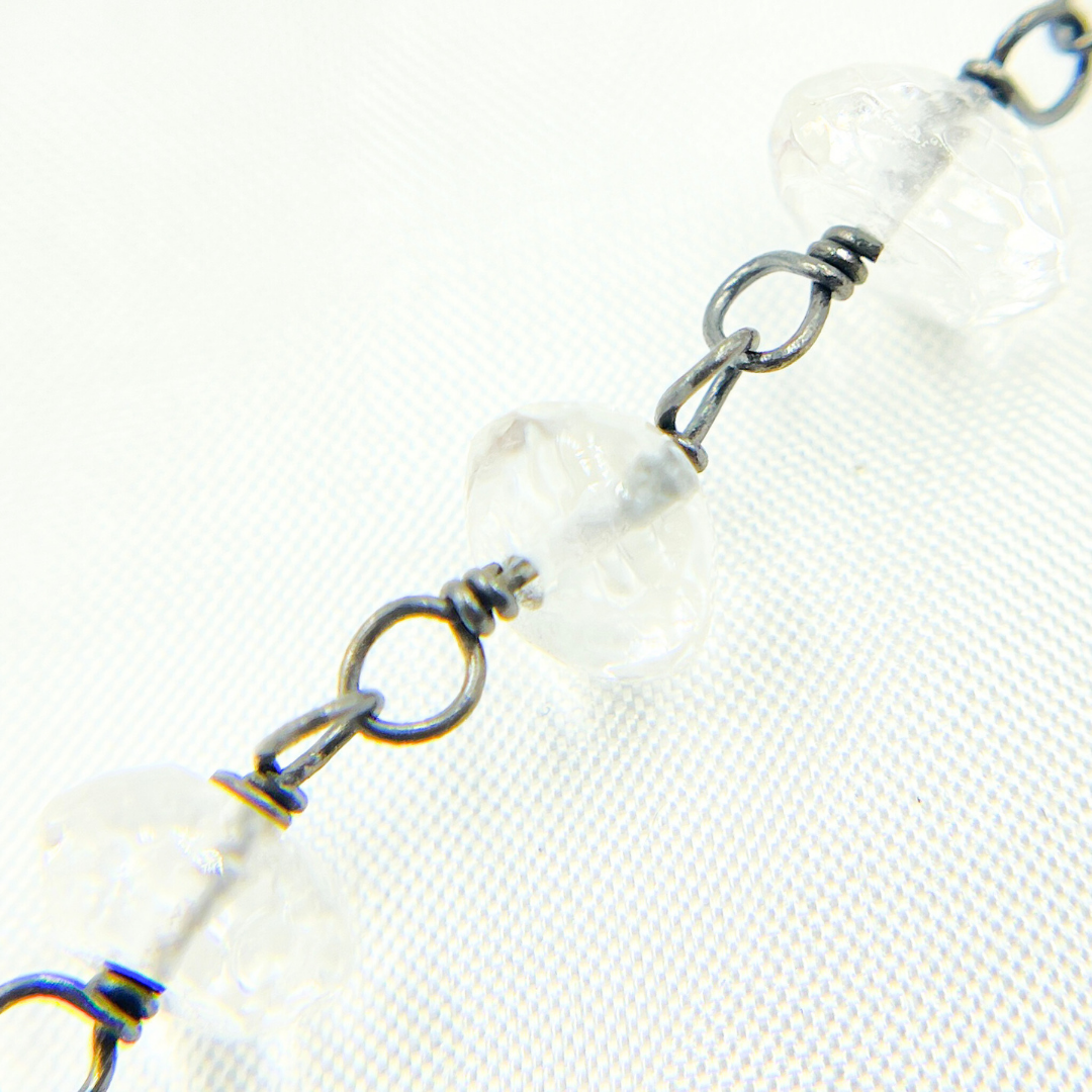 Crystal Oxidized Wire Chain. CR25