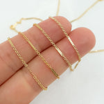 Load image into Gallery viewer, 14k Gold Filled Satellite Bar Chain. 1426D4GF
