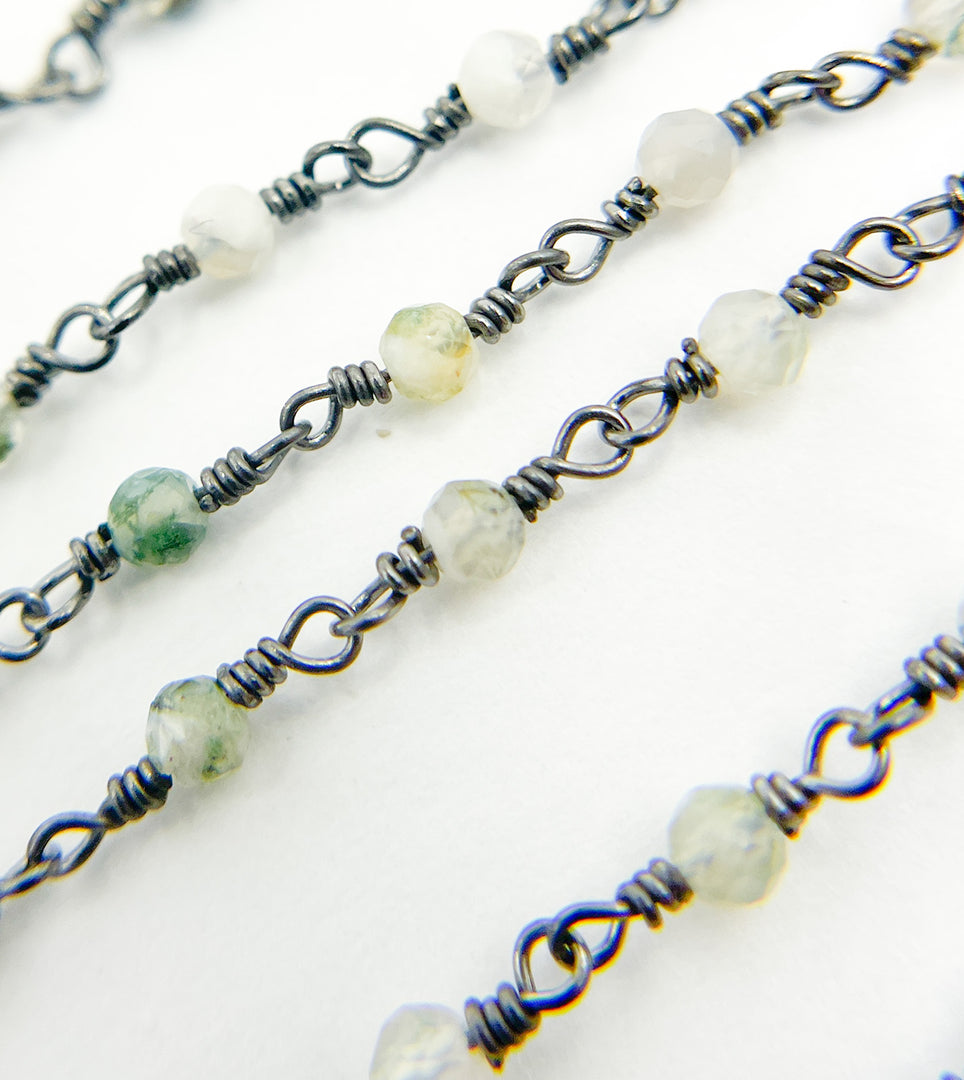 Mix Quartz Wire Wrap Chain. CQU21