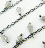 Load image into Gallery viewer, Coated Labradorite Dangle Chain. CLB23
