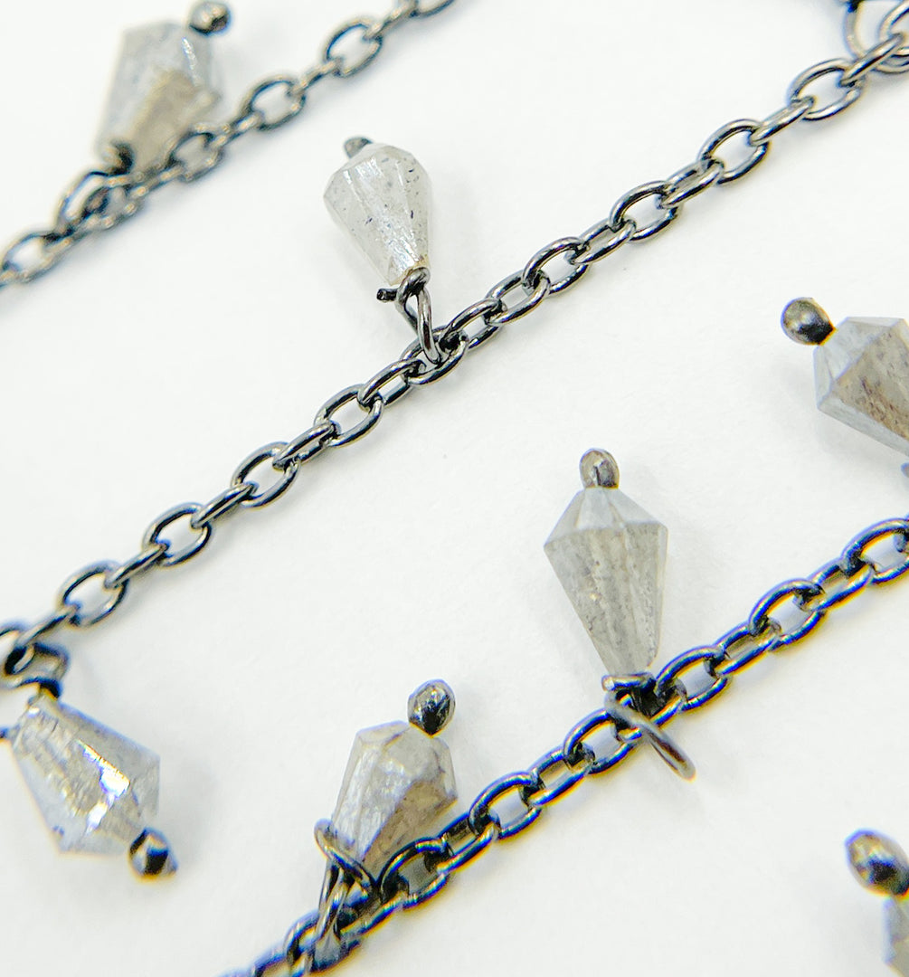 Coated Labradorite Dangle Chain. CLB23