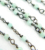 Load image into Gallery viewer, Amazonite Gemstone Round Shape Wire Wrapped. AMZ1
