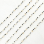 Load image into Gallery viewer, Freshwater Pearl Round Shape Oxidized Wire Chain. PRL19

