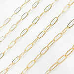 Load image into Gallery viewer, 14k Gold Filled Flat Paperclip Chain. 2104FGF
