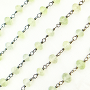 Prehnite Oxidized Wire Chain.