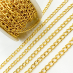 Load image into Gallery viewer, Gold Plated 925 Sterling Silver Textured Cable Chain. V57GP
