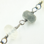 Load image into Gallery viewer, Multi Moonstone Oxidized Chain. MMS9
