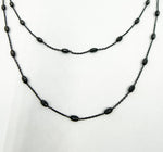 Load image into Gallery viewer, 925 Sterling Silver Black Satellite Finished Necklace. 7Necklace
