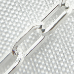 Load image into Gallery viewer, 925 Sterling Silver Hollow Flat Paperclip Link Chain. V151SS
