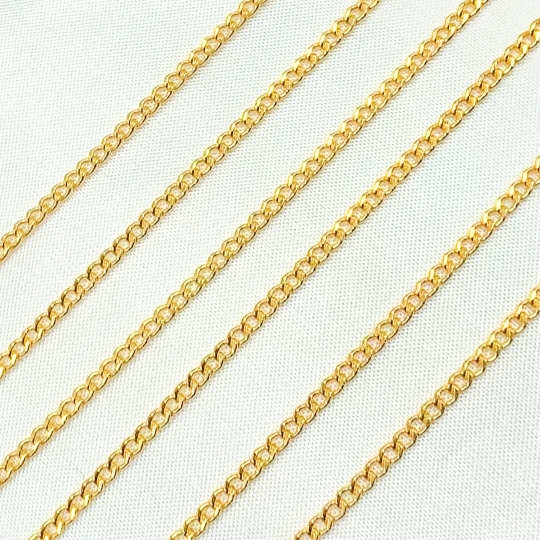 14k Gold Filled Flat Curb Chain. 2015CHR