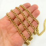 Load image into Gallery viewer, Gold Plated 925 Sterling Silver Gold Plated Curb Chain. V44GP
