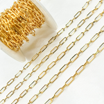 Load image into Gallery viewer, Gold Plated 925 Sterling Silver Flat Long &amp; Short Link Chain. V149GP
