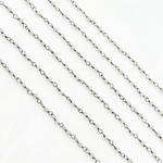 Load image into Gallery viewer, Coated Grey Moonstone Oxidized Wire Chain. CMS49
