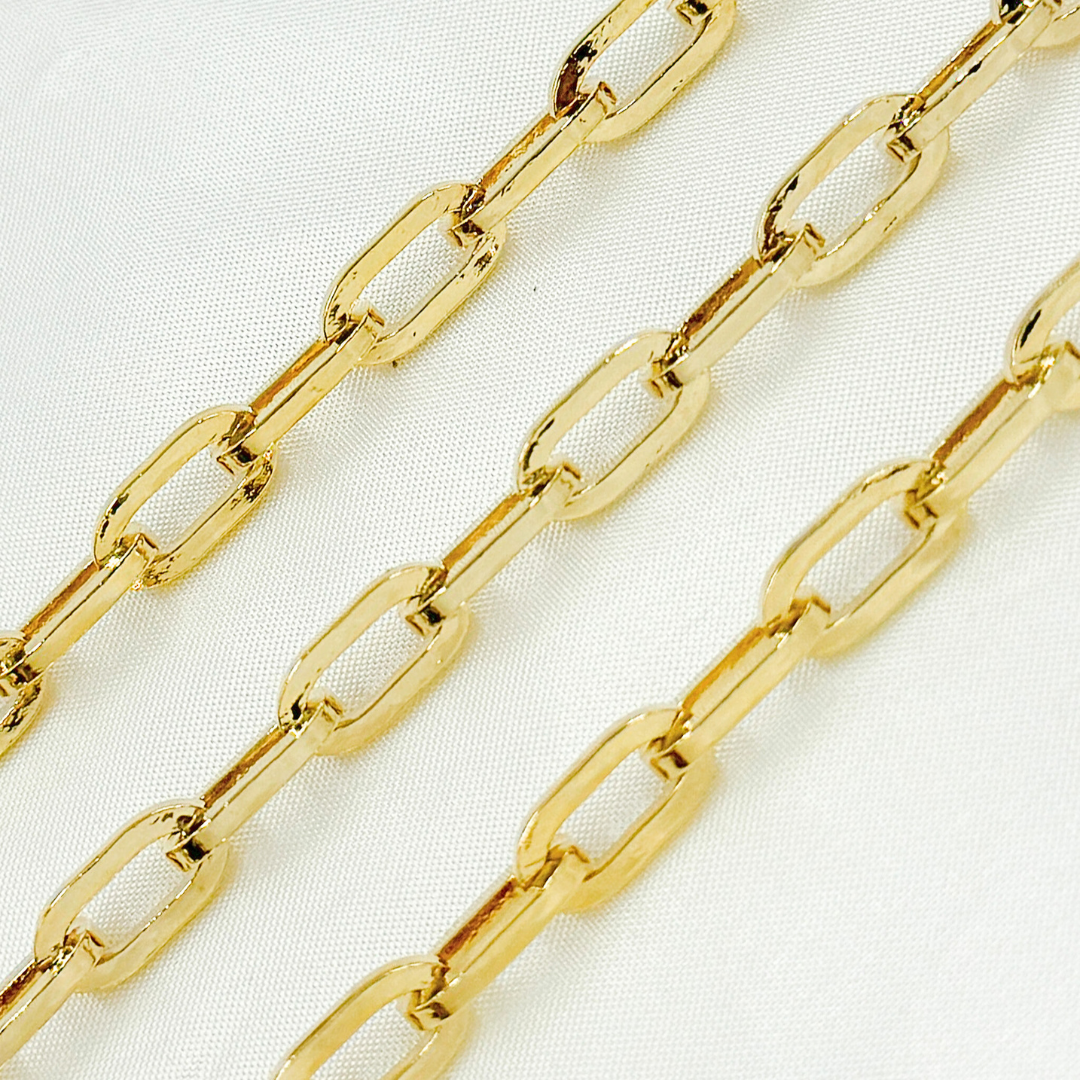 Gold Plated 925 Sterling Silver Thick Cable Chain. Y95GP