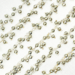 Load image into Gallery viewer, Steel Pyrite Cluster Dangle 925 Sterling Silver Wire Chain. PYR61
