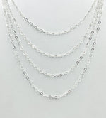 Load image into Gallery viewer, 925 Sterling Silver Flat Cable Link Chain. 1091FSS
