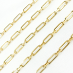 Load image into Gallery viewer, Gold Plated 925 Sterling Silver Diamond Cut Paperclip Link Chain. Z48GP
