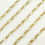 Load image into Gallery viewer, Siloni Moonstone Gold Plated Wire Chain. MS48
