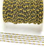 Load image into Gallery viewer, Gold Pyrite Wire Wrap Chain. PYR14
