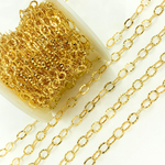 Load image into Gallery viewer, Gold Plated 925 Sterling Silver Hammered Round Link Chain. Y97GP
