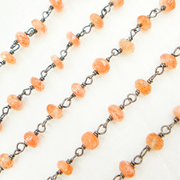 Sunstone Smooth Oxidized Wire Chain