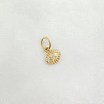 Load image into Gallery viewer, 14K Solid Gold Diamond Evil Eye Charm. GDP264
