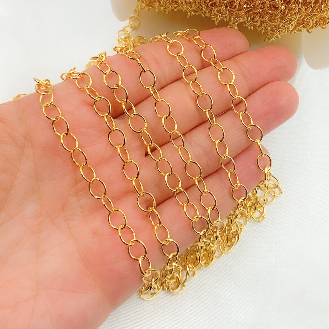 14k Gold Filled Smooth Oval Link Chain. 3105GF