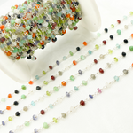 Load image into Gallery viewer, Multi Gemstone 925 Sterling Silver Wire Chain. MGS19
