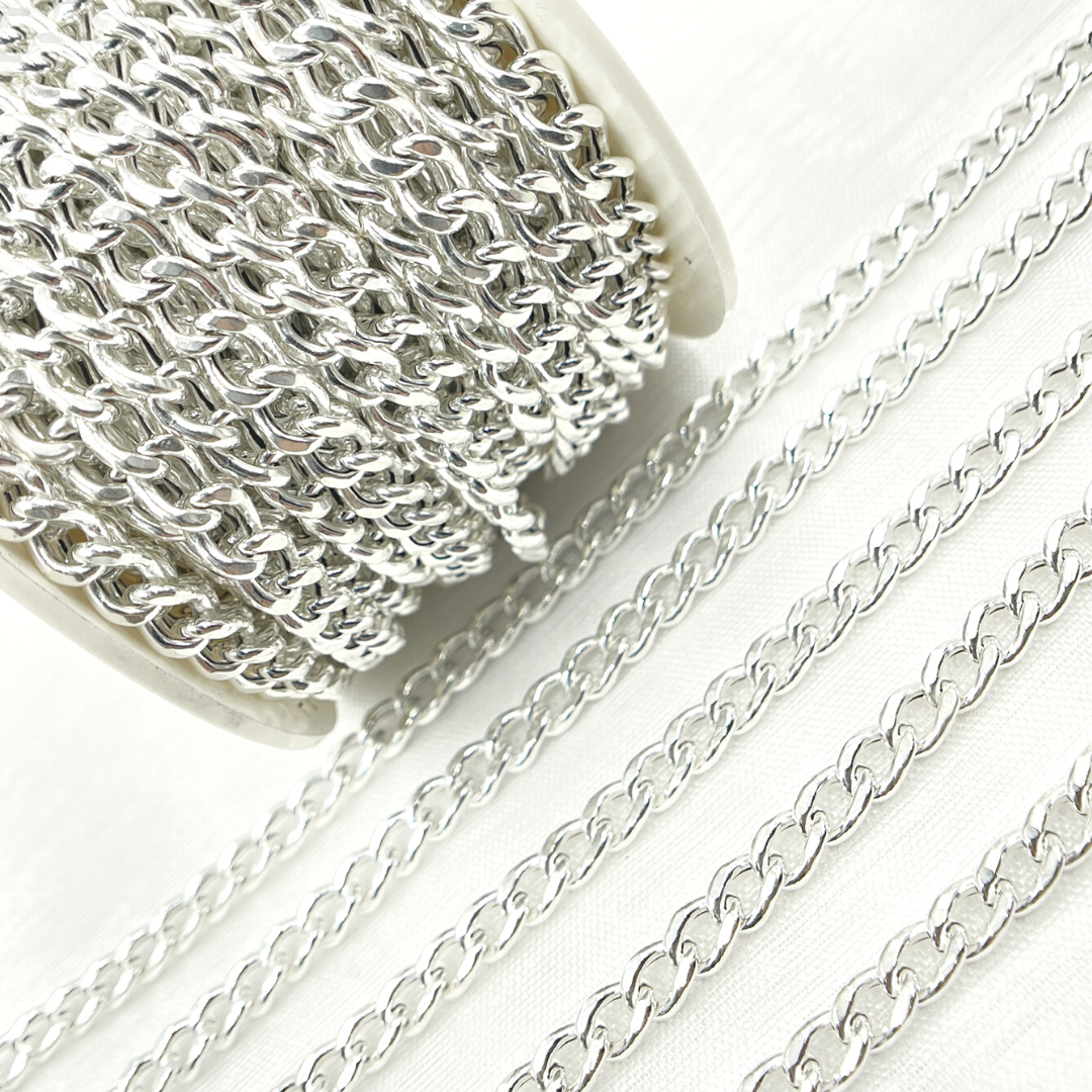 925 Sterling Silver Curb Chain. V45SS