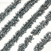 Hematite Closer Cluster Dangle Oxidized Wire Chain.