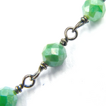 Load image into Gallery viewer, Coated Green Quartz Wire Chain. CQU22
