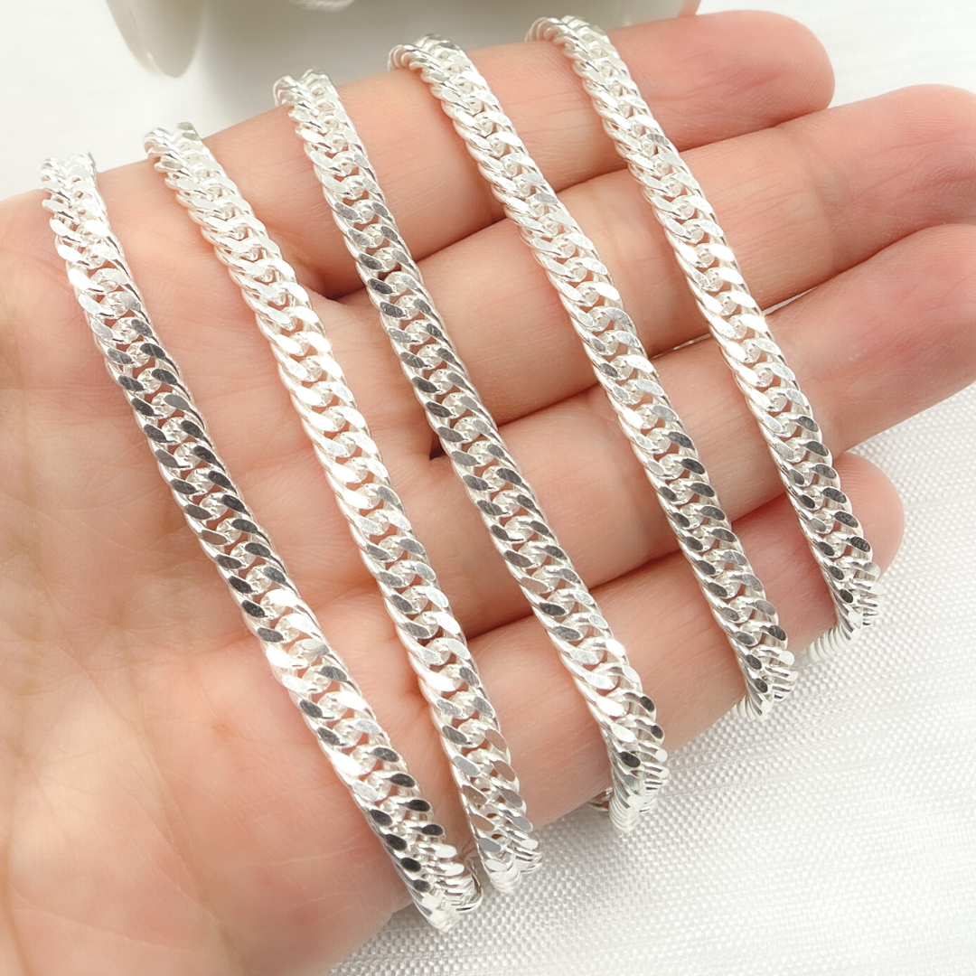 925 Sterling Silver Curb Chain. Y68SS