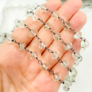 Green Amethyst Oxidized Wire Chains