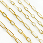 Load image into Gallery viewer, Gold Plated Matt 925 Sterling Silver Flat Long &amp; Short Link Chain. V149GPM
