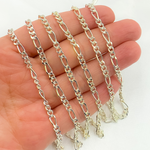 Load image into Gallery viewer, 925 Sterling Silver Figaro Chain. 3831CSS
