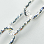 Load image into Gallery viewer, 925 Sterling Silver Diamond Cut Paperclip Chain. V137SSDC
