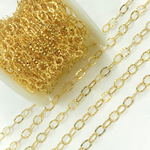 Load image into Gallery viewer, Gold Plated 925 Sterling Silver Hammered Round Link Chain. Y97GP
