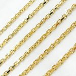 Load image into Gallery viewer, Gold Plated 925 Sterling Silver Oval Link Chain. Y8GP
