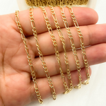 Load image into Gallery viewer, 14K Yellow Gold Filled Figaro Style Chain. 2431CHRGF
